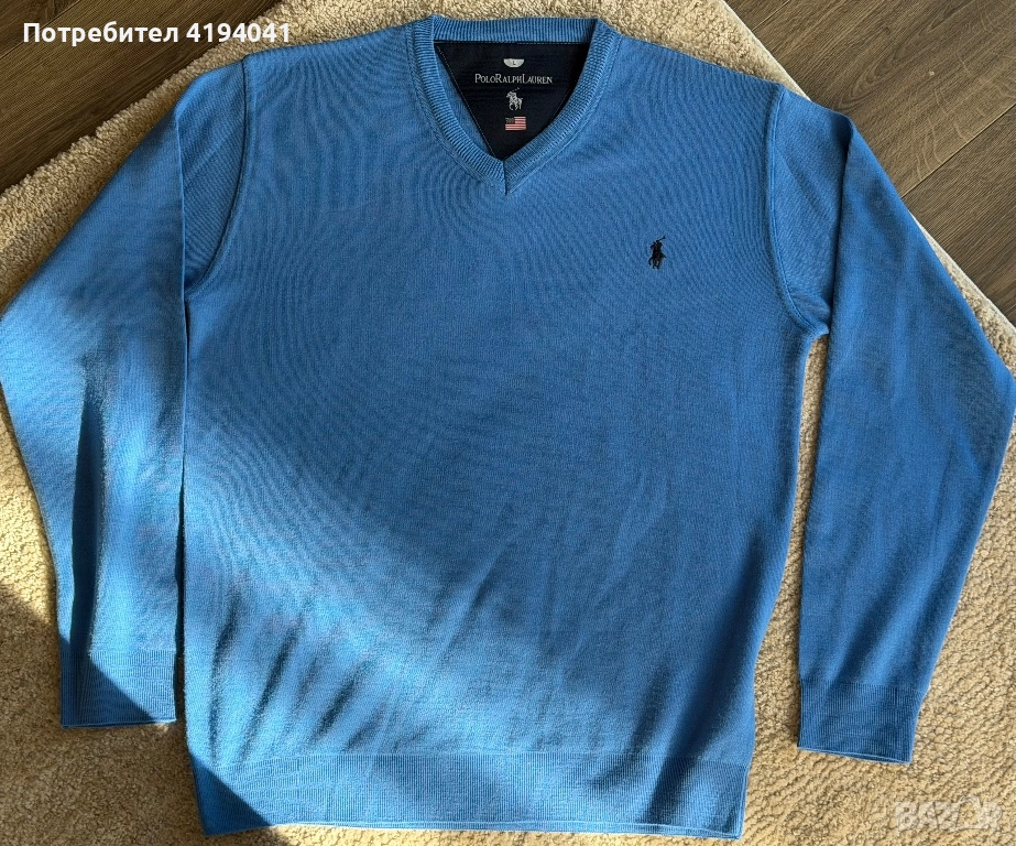 Мъжки пуловер нов L размер POLO RALPH LAUREN, снимка 1