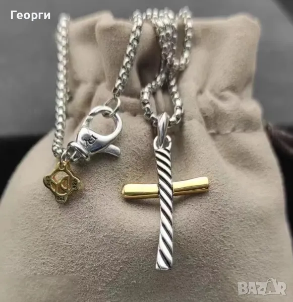 David Yurman оригинално колие кръст , снимка 1