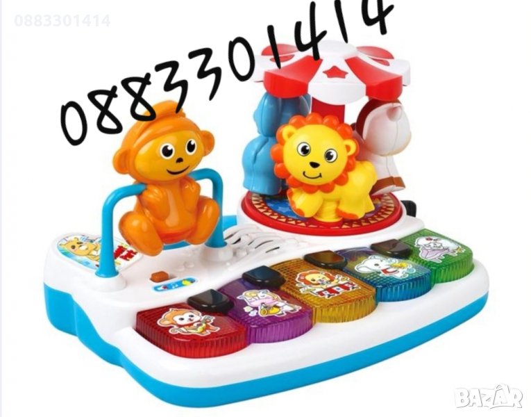 Музикално пиано с въртележка, снимка 1