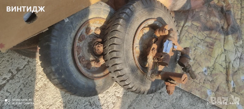 колела джанти с гуми за количка ремарке, снимка 1