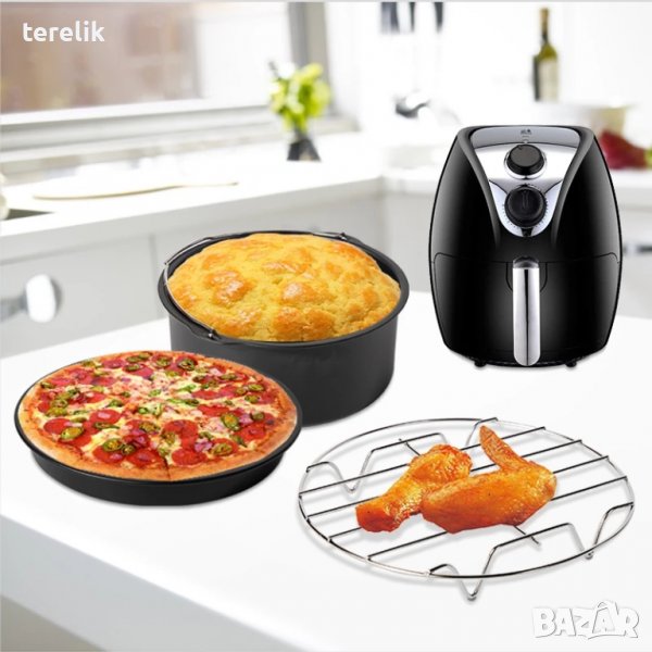 Нови Промо air fryer Универсален Комплект аксесоари 11 части за фритюрник с горещ въздух от вносител, снимка 1