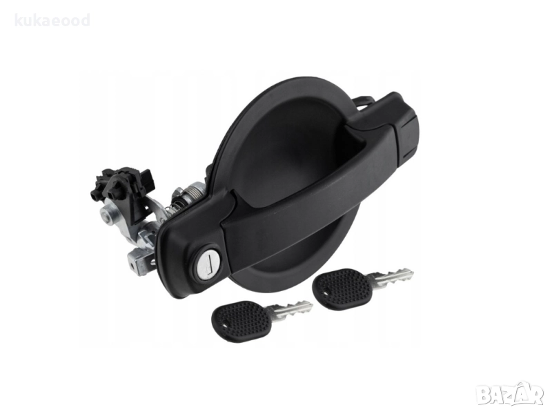 Външна дръжка за задна врата с моторче, патронник и ключове за Fiat Doblo MK1, снимка 1