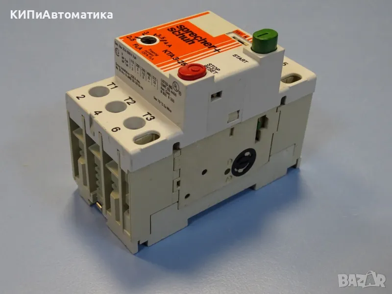 Моторна защита Sprecher+Schuh KTA 3-25 2.5/4A overload relay motor control, снимка 1