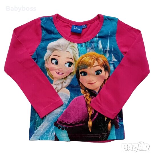 Блуза за момиче с Елза и Анна Frozen, снимка 1