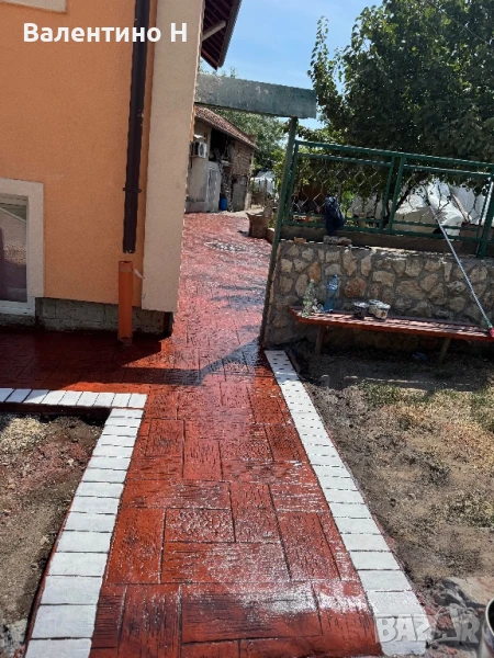 Щампован Бетон , ресан и всичко за вашия двор , снимка 1