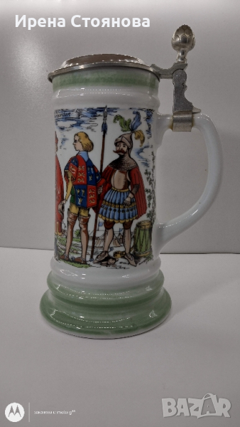 Халба за бира BMF Rein-Zinn W. Germany. Маркировка използвана в периода 1949-1990 година., снимка 1