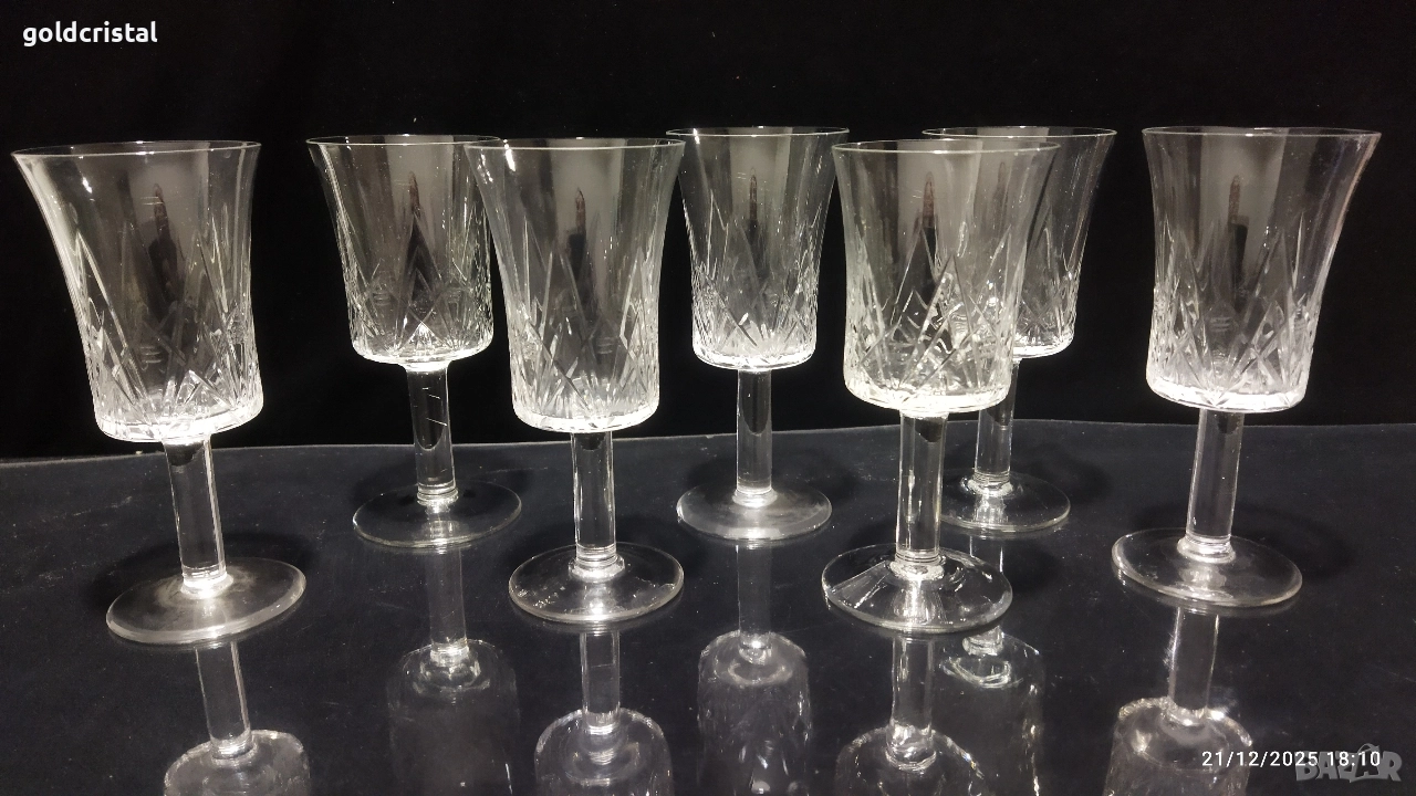 Руски кристални чаши , снимка 1