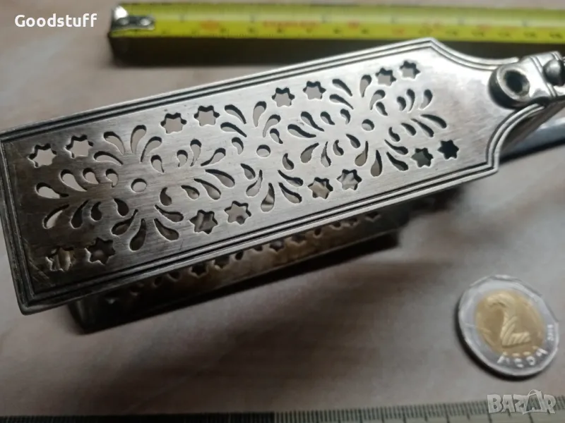 Стара щипка 1890г,за аспержи посребрена,маркировки, снимка 1