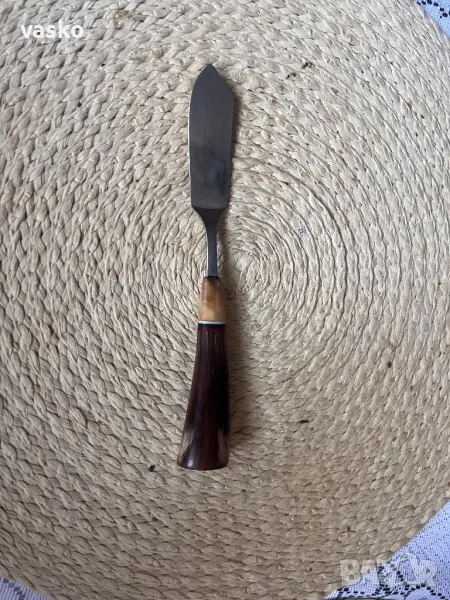Нож за масло 20см,рог, снимка 1