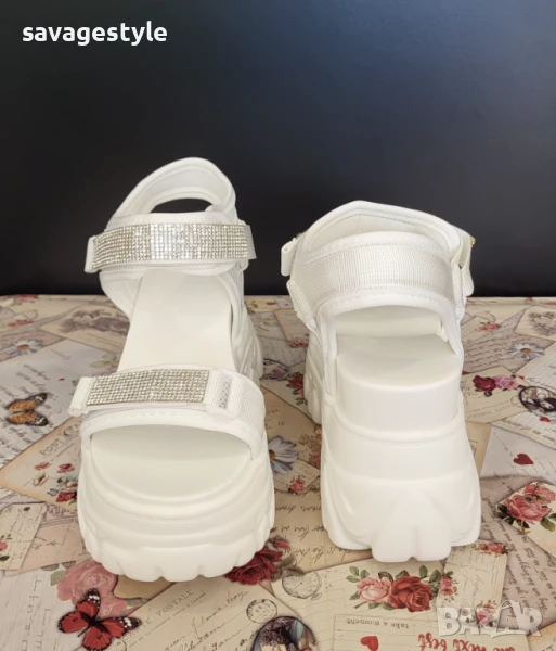 Дамски летни сандали на платформа , снимка 1