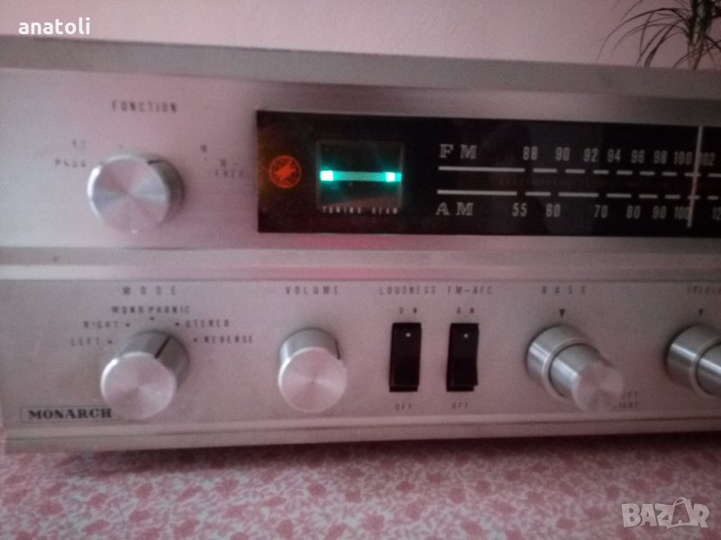 Лампов стерео ресивър Monarch STA 400x tube receiver , снимка 1