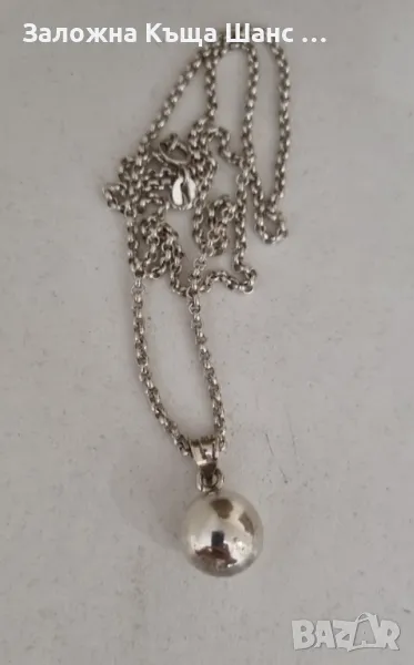 Сребърен синджир с висулка 8,90 грама , снимка 1