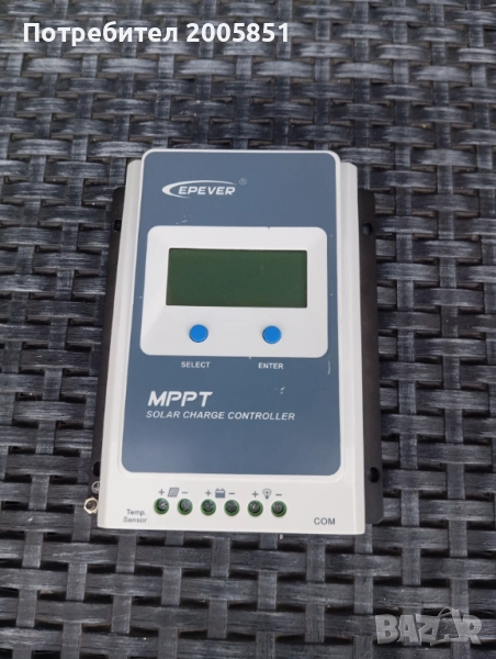 MPPT соларен контролер за зареждане, 10A, 12V 24V, снимка 1