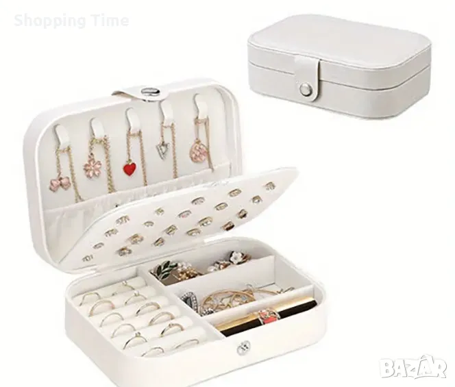 НОВ комплект от 2 кутии за бижута в бяло, Спиди/лично предаване, снимка 1