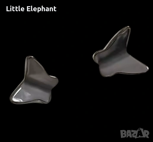 Pre order Обици „Течен метал“ в стил Y2K / Футуристични пеперуди/нови