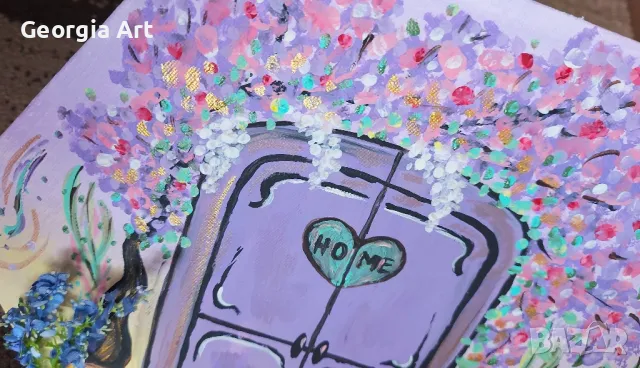 Картина 🏡 Врата към дома🪻, снимка 4 - Картини - 48916614