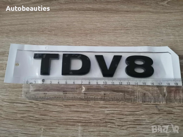 Range Rover TDV8 черен гланц емблема, снимка 6 - Аксесоари и консумативи - 52612474