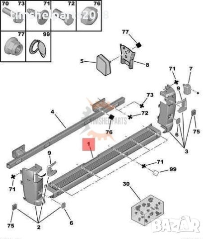 Задна Броня за CITROEN JUMPER / PEUGEOT BOXER / FIAT DUCATO след 2006 год, снимка 2 - Части - 50994719