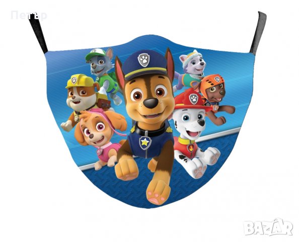 Пес Патрул детска маска, Скай, Чейс, Маршал, предпазна маска, Paw Patrol, снимка 2 - Други - 35145235