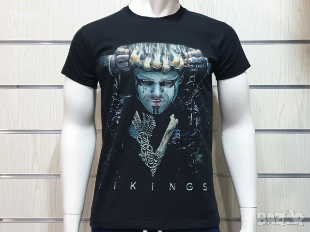 Нова мъжка тениска с дигитален печат на сериала Викинги