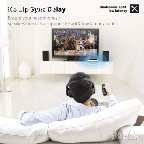 Avantree Oasis Bluetooth предавател и приемник с голям обхват за телевизор и компютър, снимка 3 - Приемници и антени - 53573165