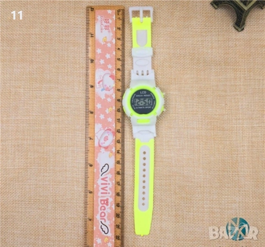 Ултра лек и мек детски ръчен часовник за момчета и момичета син или розов., снимка 4 - Детски - 53270997