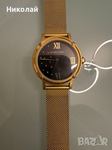 Дамски часовник MAUBOUSSIN REVENDICATION Ronde Noire френски оригинален, класически и много шик, снимка 3 - Дамски - 43912553