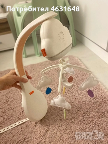 Музикална въртележка за кошара Fisher Price, снимка 4 - Музикални играчки - 52455535
