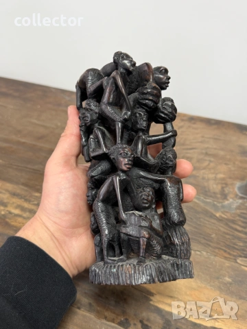 Африканска дърворезба - Дървото на живота. №7817, снимка 9 - Антикварни и старинни предмети - 53043272