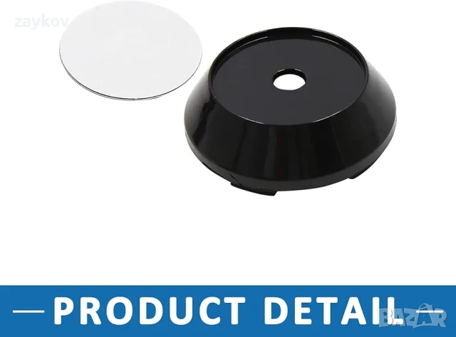 Комплект от 4 капачки за централни джанти за автомобилни джанти ABSOPRO с 4 щипки, снимка 3 - Гуми и джанти - 50630448