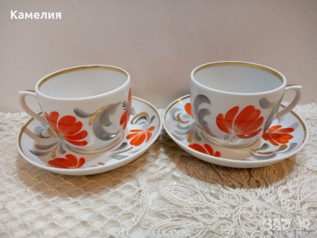 Руски порцелан , снимка 3 - Чаши - 43583758