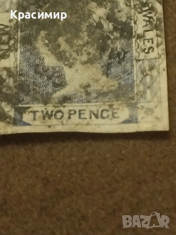 Пощенска Марка.Нов Южен Уелс.1850 .., снимка 5 - Филателия - 52769439