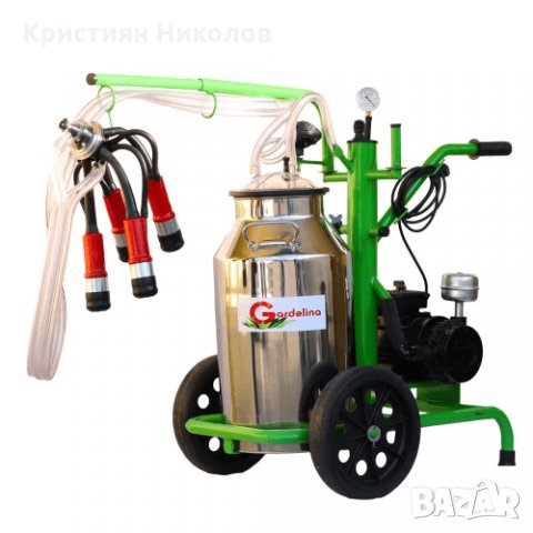 Агрегат за доене на крави Gardelina 140 IN PC 40L гюм INOX