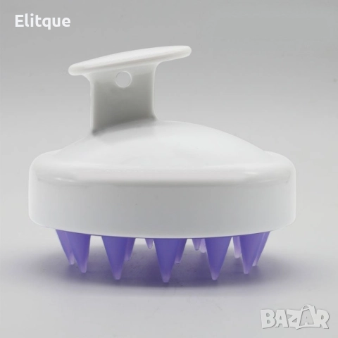 Силиконова четка за разнасяне на шампоан и масаж на скалпа, снимка 8 - Продукти за коса - 52865943