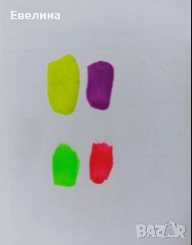 Комплект жълт неонов гел лак, зелен, лилав и червен. 4 на цена за 1, снимка 3 - Продукти за маникюр - 41687804