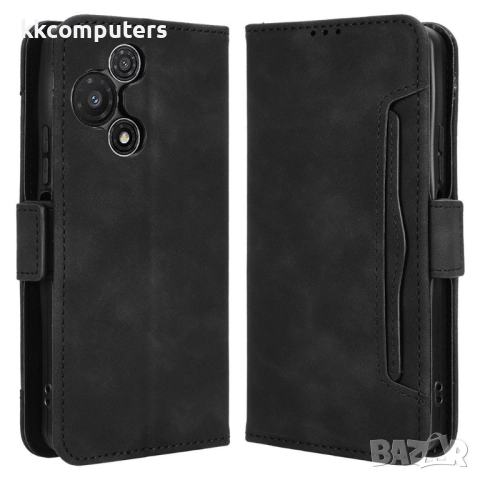 Калъф-портфейл за TCL 60R 5G, Кожен PU- 3 слотa за карти, Магнитно затваряне, вкл. Протектор, 5 Цвят, снимка 5 - Калъфи, кейсове - 52937893