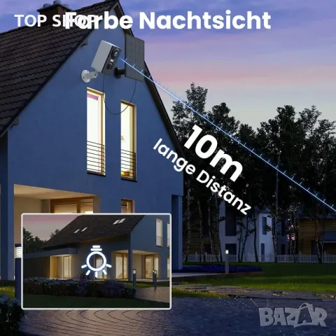 Elemage ZS- GQ3 2K камера акумулаторна със соларен панел., снимка 4 - Комплекти за видеонаблюдение - 49227065