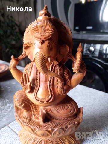Индийско божество-Ганеша, снимка 2 - Статуетки - 50747912