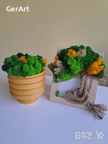 Арт пано "Дървото на живота" от скандинавски мъх, снимка 15 - Декорация за дома - 37545004