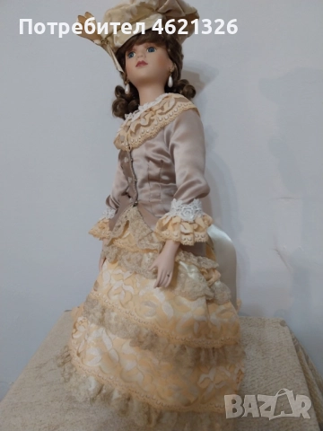Винтидж колекционерска порцеланова кукла като нова с ограничено издание, снимка 5 - Декорация за дома - 52056649