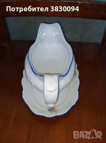 Стара порцеланова сосиера, снимка 6 - Колекции - 50765493