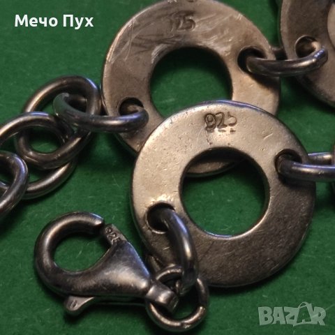 Сребърна гривна (219), снимка 5 - Гривни - 43317833