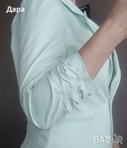 Дамско сако . Цвят мента , снимка 5 - Сака - 38250904