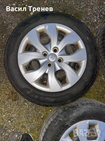 Хюндай И20 гуми с джанти и тасове плюс подарък датчици за налягане, снимка 3 - Гуми и джанти - 53127010
