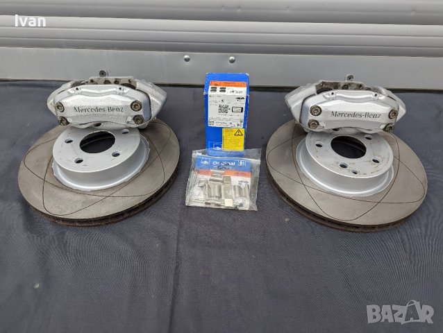 Комплект спирачни апарати и дискове за Mercedes - Мерцедес, снимка 1 - Части - 38898307