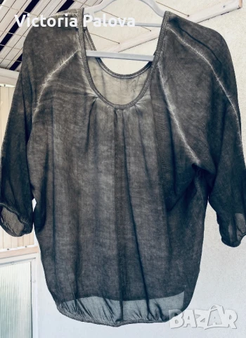 Въздушна блуза- балон  Италия, снимка 3 - Корсети, бюстиета, топове - 51200142