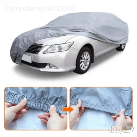 Премиум сиво покривало за кола - защита при всякакви метеорологични условия, снимка 4 - Аксесоари и консумативи - 53593653