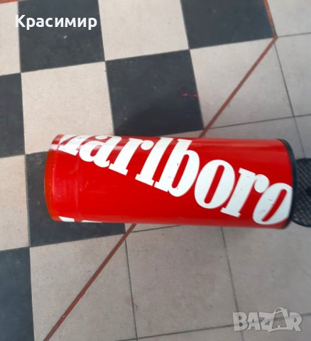 Метално кошче за отпадъци и  пепелник Marlboro, снимка 3 - Други - 44000175