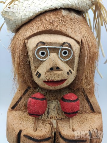 Голяма кокосова касичка за пари,стотинки, снимка 3 - Декорация за дома - 37789166