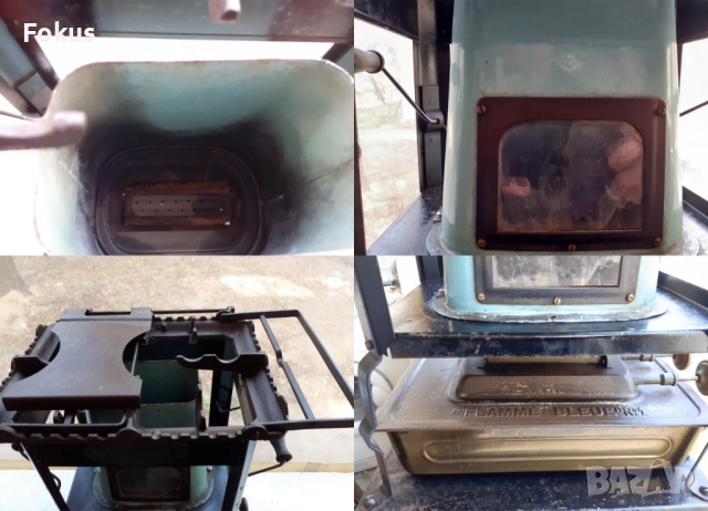 Колекционерска стара френска петролна печка, снимка 7 - Антикварни и старинни предмети - 51510061